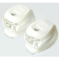 Velotech 2LED elemes villogó szett - fehér kerékpár lámpa