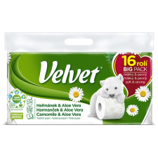 VELVET Kamilla és Aloe Vera (16 darab) higiéniai papíráru