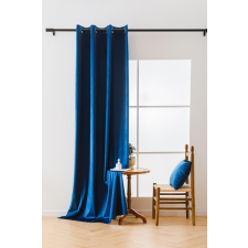 VELVET királykék sötétítő függöny 140x250 cm Felfüggesztés: Fém gyűrűk lakástextília