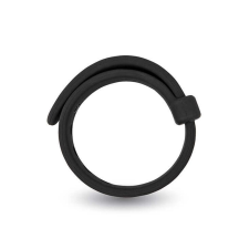Velvor Velv'Or Jason - állítható, szilikon péniszgyűrű (fekete) péniszgyűrű