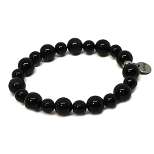  Venice Maze – Obszidián ásvány karkötő dobozban karkötő