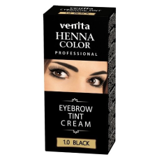 Venita Henna 1.0 fekete tartós szempilla és szemöldök krémfesték 15g hajfesték, színező