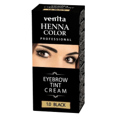 Venita Henna 1.0 fekete tartós szempilla és szemöldök krémfesték 15g szemöldökfesték
