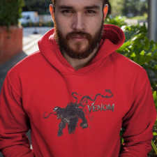 Venom és felirat pulóver - egyedi mintás, 4 színben, 5 méretben női pulóver, kardigán