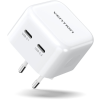 Vention 2-portos USB(C+C) Töltő (35W/35W)Fehér