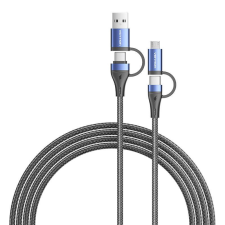 Vention 4in1 USB kábel 1m fekete (CTLLF) kábel és adapter
