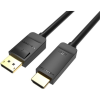 Vention 4K DisplayPort (DP) to HDMI Cable 1m Black