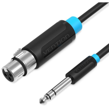 Vention 6.3mm Male to XLR Female Audio Cable 1m Black kábel és adapter