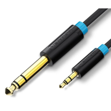 Vention 6.5mm jack/m - 3.5mm jack/m, (audio,fekete), 3m, kábel kábel és adapter