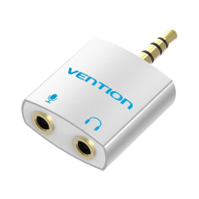 Vention Adapter audio Vention BDBW0 4-pole 3.5mm male to 2x 3.5mm female silver 0.25m kábel és adapter