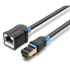 Vention Cat.6 SFTP Extension Patch Cable, 5 m, fekete kábel és adapter