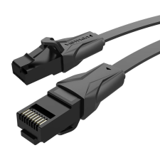 Vention Cat.6 UTP lapos hálózati kábel 10m fekete (IBABL) kábel és adapter