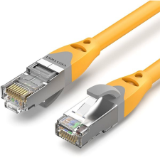 Vention Cat.6A SFTP Patch Cable, 1m, sárga kábel és adapter