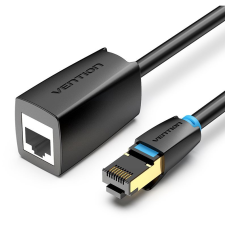Vention Cat.8 SFTP Extension Patch Cable, 1m, fekete (IKHBF) kábel és adapter