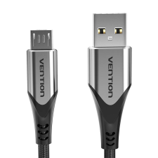 Vention COAHI USB-A apa - MicroUSB-B apa 2.0 Adat és töltő kábel - Szürke (3m) kábel és adapter