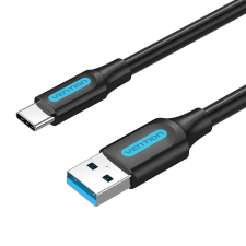 Vention COZBG USB Type-A apa - USB Type-C apa 3.0 Adat és töltő kábel - Fekete (1.5m) kábel és adapter