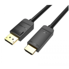 Vention displayport 4k - hdmi, (fekete), 5m, kábel kábel és adapter