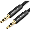 Vention Fabric Braided 3.5mm Jack Male to Male Audio Cable 1m Black Metal Type