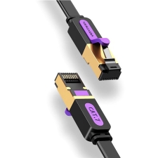 Vention Flat Cat.7 Patch Cable, 15m, fekete kábel és adapter