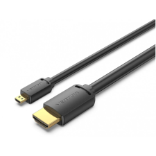  Vention HDMI-D/M -&gt; HDMI-A/M (4K,HD,fekete), 1,5m, kábel kábel és adapter