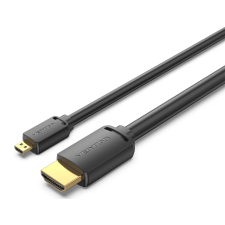 Vention HDMI-D/M -> HDMI-A/M (4K,HD,fekete), 2m, kábel kábel és adapter