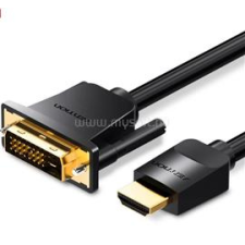 Vention HDMI -&gt; DVI 1m kábel (fekete) (ABFBF) kábel és adapter