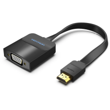  Vention HDMI (lapos) -> VGA, 0,15m, fekete, konverter kábel és adapter