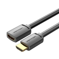 Vention hdmi/m - hdmi/f (4k, hd, pvc, fekete), 1,5m, kábel kábel és adapter