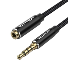 Vention hosszabbító audiokábel TRRS 3.5mm 1,5m fekete (BHCBG) (BHCBG) kábel és adapter