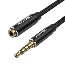 Vention hosszabbító audiokábel TRRS 3.5mm 5m fekete (BHCBJ) (BHCBJ) kábel és adapter