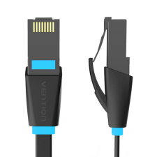 Vention IBJBU UTP CAT6 Lapos Patch kábel 35m - Fekete (IBJBU) kábel és adapter