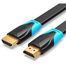 Vention lapos HDMI kábel 1,5 m fekete kábel és adapter