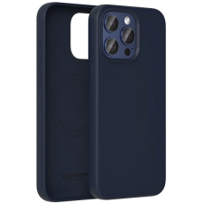 Vention Liquid iPhone 14 szilikon MagSafe tok - Midnight Blue tok és táska