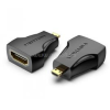 Vention micro HDMI/M -> HDMI/F 4K adapter (fekete) (AITB0)