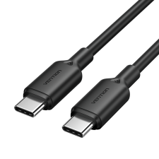 Vention szövet usb-c - usb-c,(3a, fekete), 1m, kábel kábel és adapter