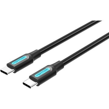 Vention Type-C (USB-C) 2.0 Male to USB-C Male Cable 1M Black PVC Type kábel és adapter