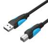Vention USB 2.0 A - USB-B nyomtató kábel 1m fekete (VAS-A16-B100) (VAS-A16-B100)