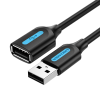 Vention USB 2.0 hosszabító kábel 1,5m fekete (CBIBG) (CBIBG)