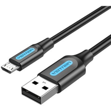 Vention USB 2.0 -> microUSB Charge & Data Cable 3m fekete kábel és adapter