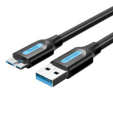 Vention USB 3.0 A férfi és Micro-B férfi kábel Vention COPBH 2m Fekete PVC kábel és adapter