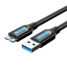 Vention USB 3.0 A - Micro-B kábel 0,25m fekete (COPBC) kábel és adapter