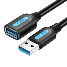 Vention USB 3.0 hosszabító kábel 3m fekete (CBHBI) kábel és adapter
