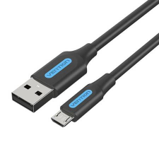 Vention USB-A - MicroUSB adat,- és töltőkábel 1m fekete-kék (COLBF) (COLBF) kábel és adapter
