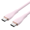 Vention usb-c 2.0/m - usb-c 2.0/m, (5a,szilikon,pink), 1,5m, kábel