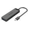 Vention USB-C 3.0 4 portos HUB 0,5m fekete (TGKBD) (TGKBD)