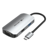 Vention USB-C -> HDMI/VGA/USB 3.0/PD (0,15m Szürke Aluminum Ötvözet) Dokkoló