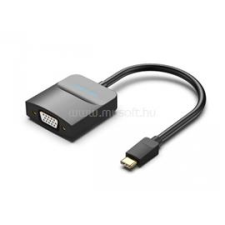 Vention USB-C -&gt; VGA, 0,15m ABS adapter (fekete) (TDDBB) kábel és adapter