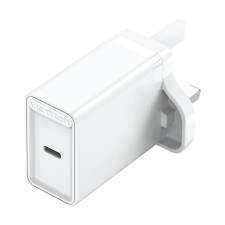 Vention USB-C hálózati töltő UK 20W fehér (FADW0-UK) (FADW0-UK) mobiltelefon kellék