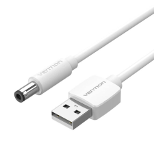 Vention USB - DC 5.5x2.5 kábel, 0.5m fehér (CEYWD) kábel és adapter