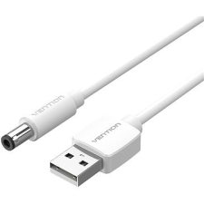 Vention USB to DC 5.5mm Power Cord 1.5M White Tuning Fork Type kábel és adapter